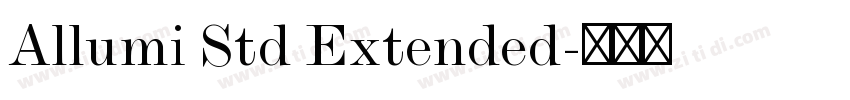 Allumi Std Extended字体转换